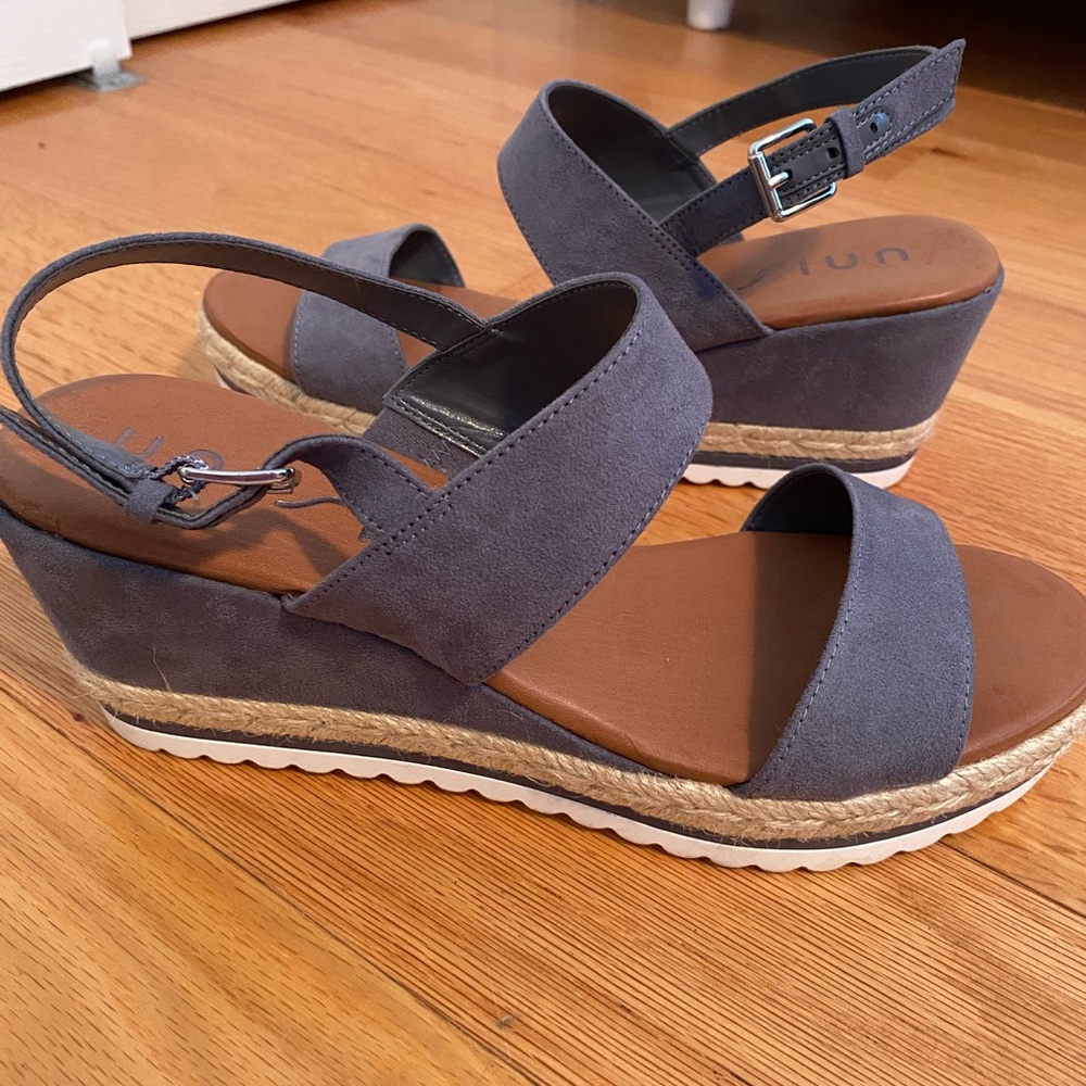 Denim Blue Wedges.